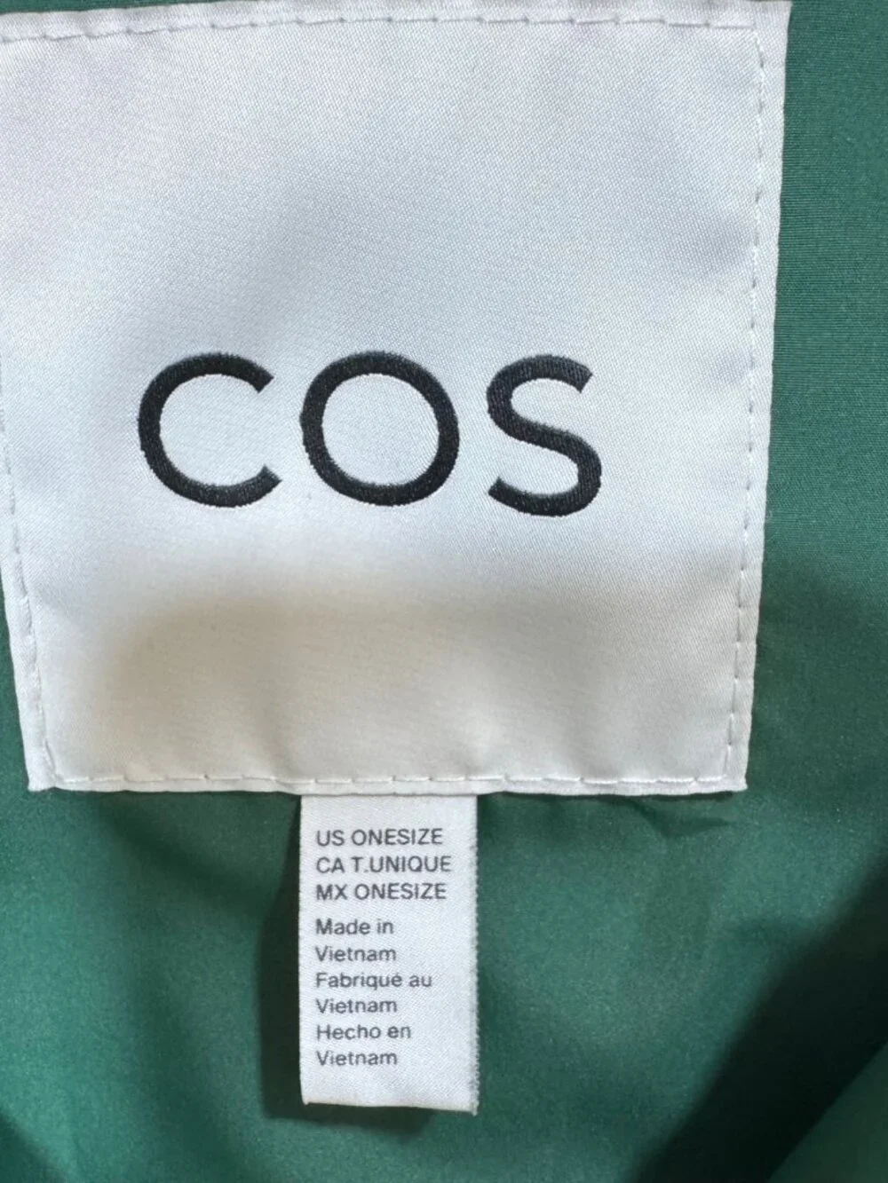 COS sleeveless padded